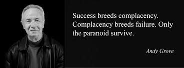 Being consistent and not complacent!